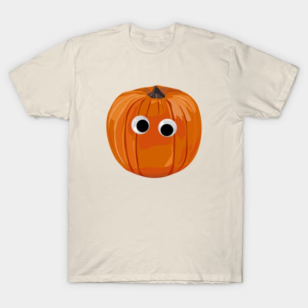 Googly eyed pumpkin T-Shirt by helengarvey